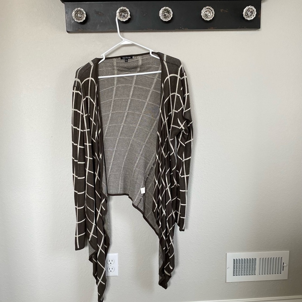 Pink clover open front cardigan
